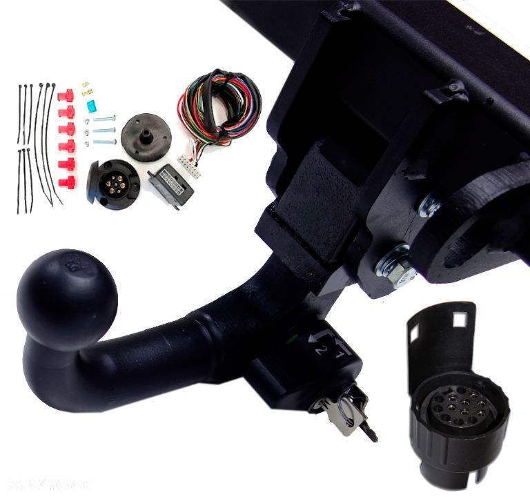 WYPINANY AUTOMAT HAK HOLOWNICZY + MODUŁ + WIĄZKA 7PIN + 7/13P LAND RANGE ROVER SPORT L494 od 2013 - 2