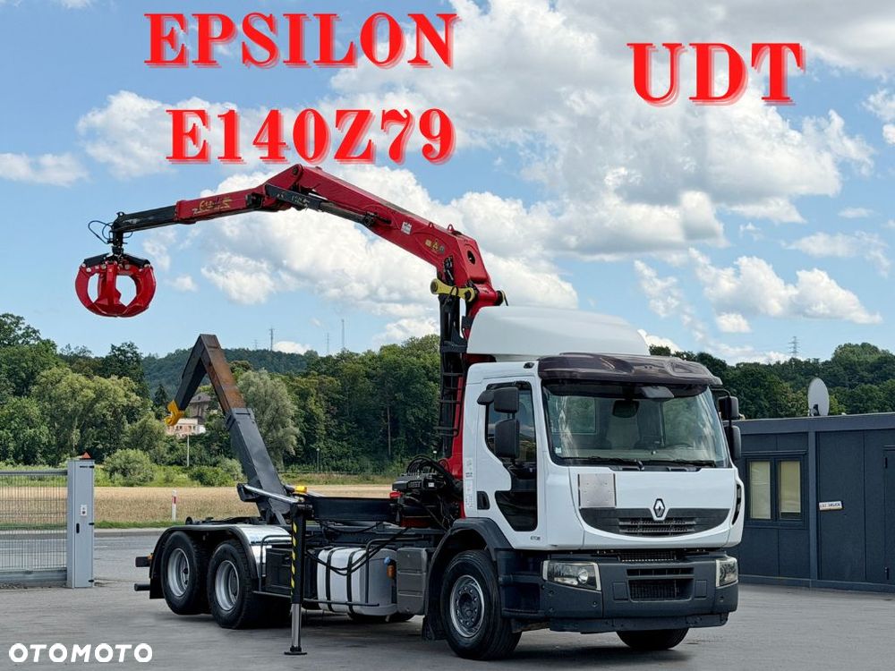 Renault PREMIUM 410 * HAKOWIEC 5,05 m * EPSILON PALFINGER + PILOT * STAN BDB - 1