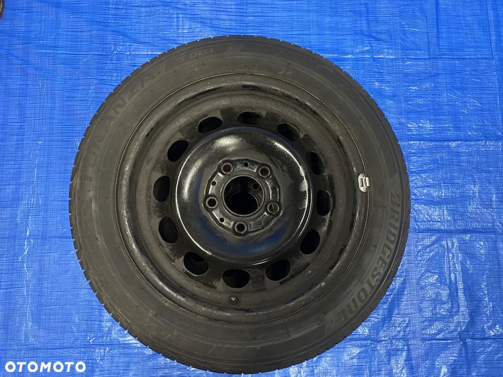 KOŁA KOŁO FELGA STALOWE 6,5J 16" ET42 5X120; 72,6mm KOMPLET ; OPONY LETNIE LATO BRIDGESTONE 5,5mm FELGI OE BMW 1 SERIA E81 E82 E87  3 SERIA E36 E46 E90 E91 F20 F22 ITP. - 4