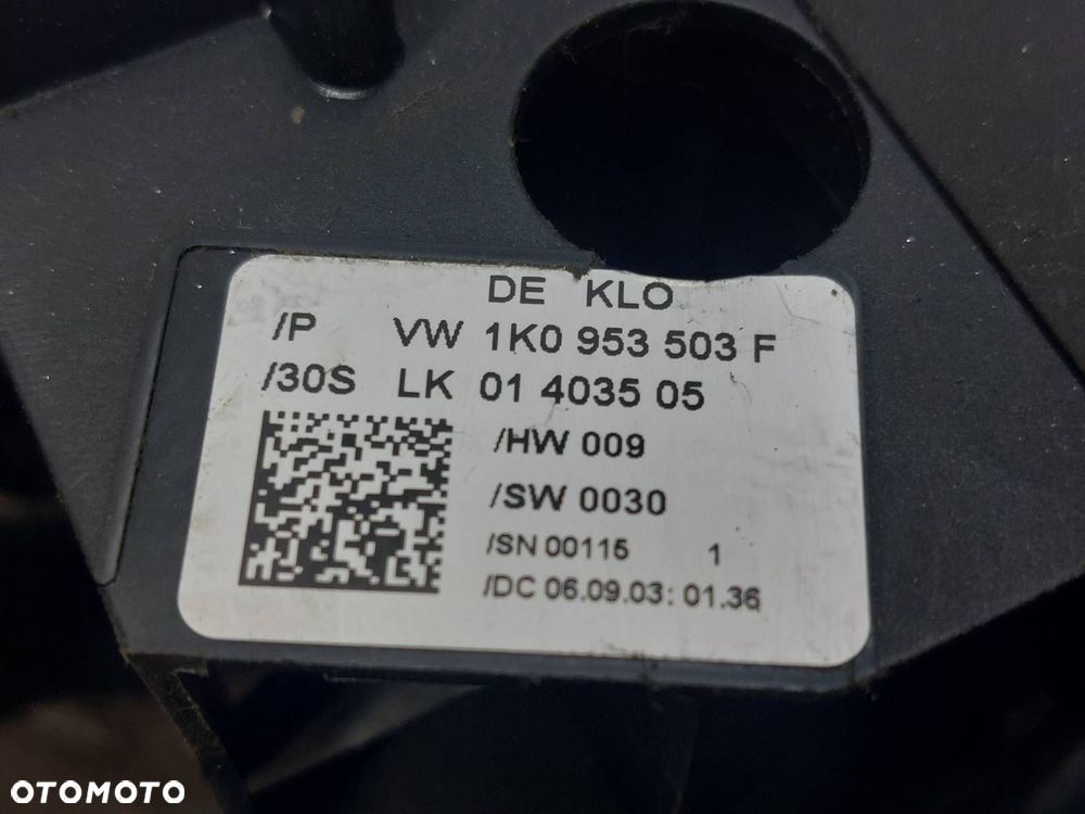 MANETKA PRZEŁĄCZNIK ZESPOLONY TAŚMA SYGNAŁU AUDI A3 8P 1K0959653 1K0953519A - 7