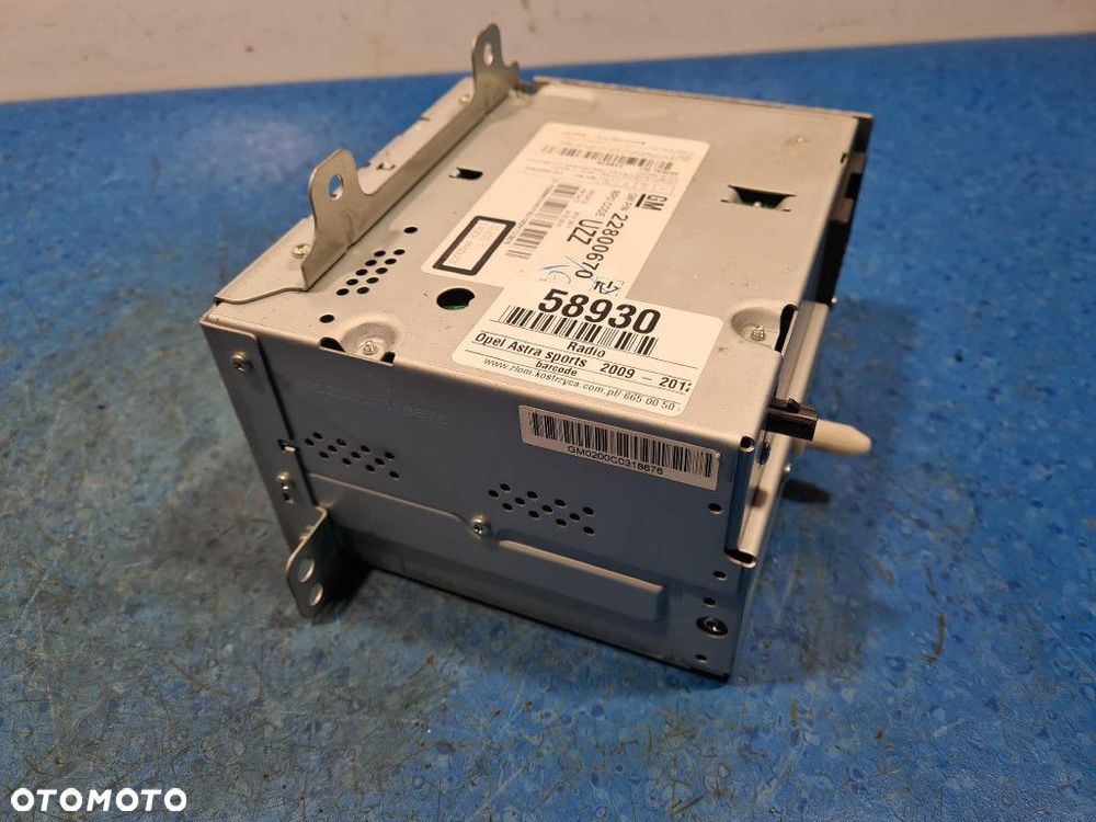 OPEL ASTRA J RADIO 22800670 - 15