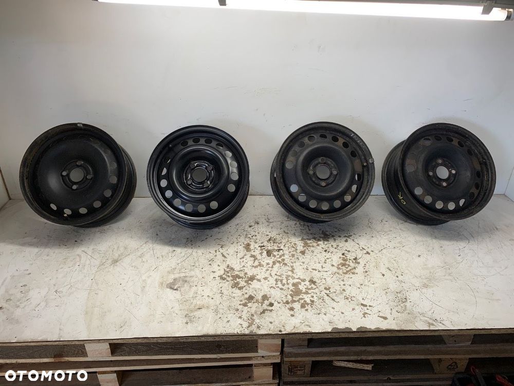 FELGA STALOWA KOMPLET 15 4X100 6J CENTR 56,5 ET 43 - 250.00 PLN - - 1