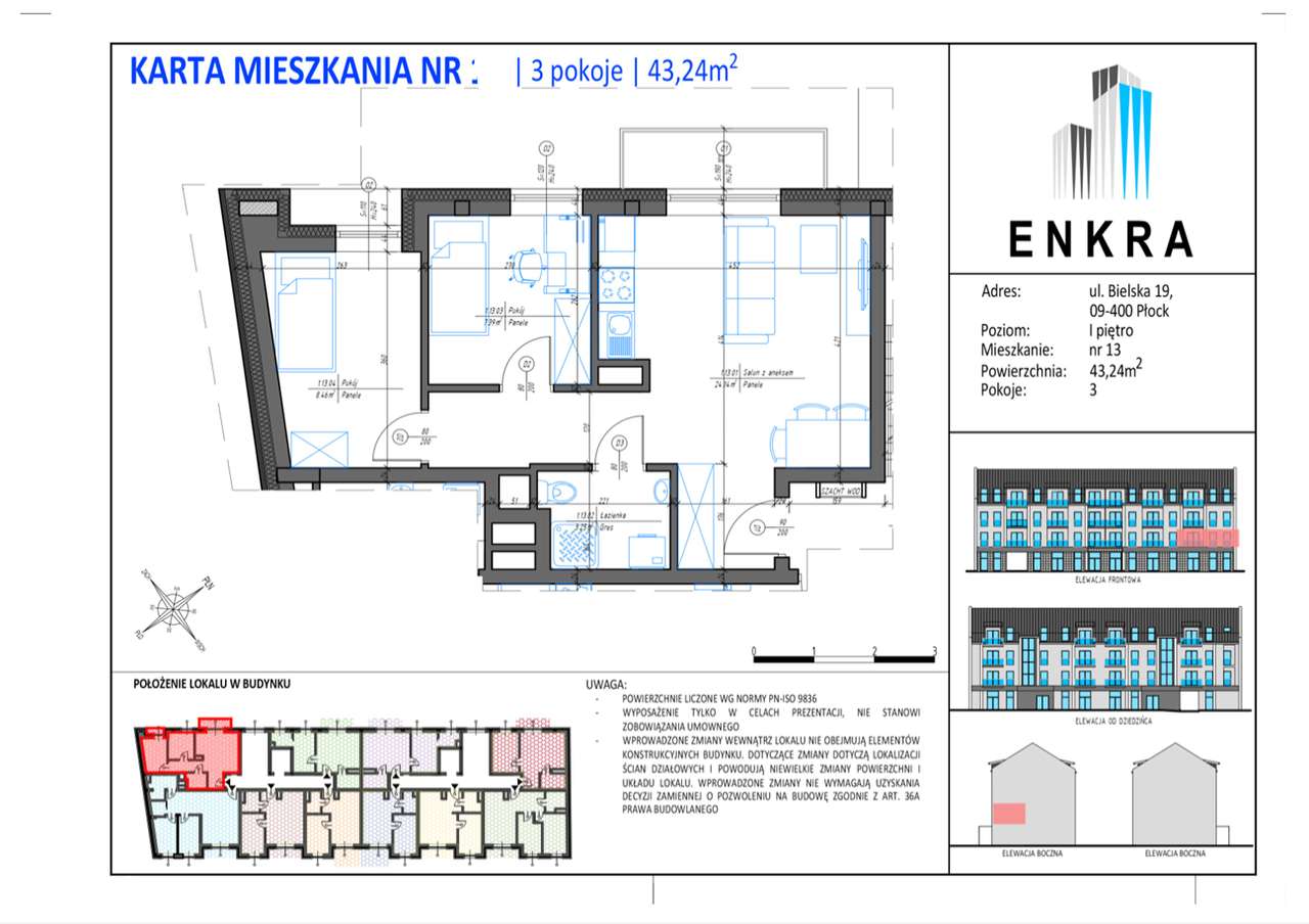 NOWE MIESZKANIE- 43,24M2