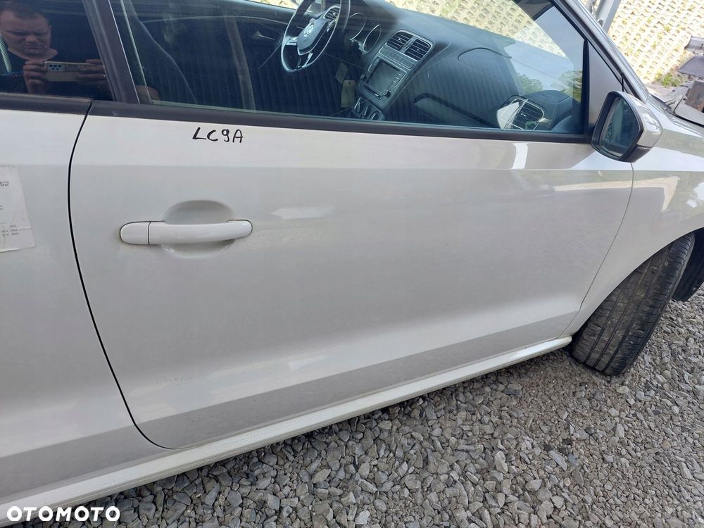 vw polo v 6r 6c 3d 08-17r drzwi prawe lc9a europa kompletne - 3