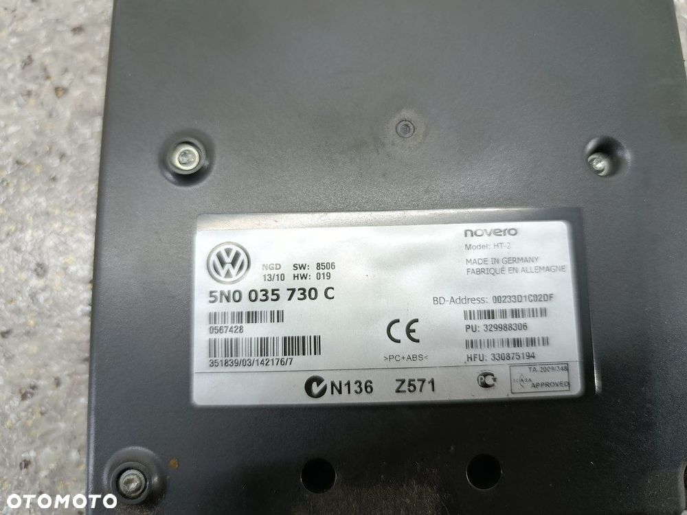MODUŁ BLUETOOTH VW GOLF VI 5N0035730C 1.6 TDI - 3
