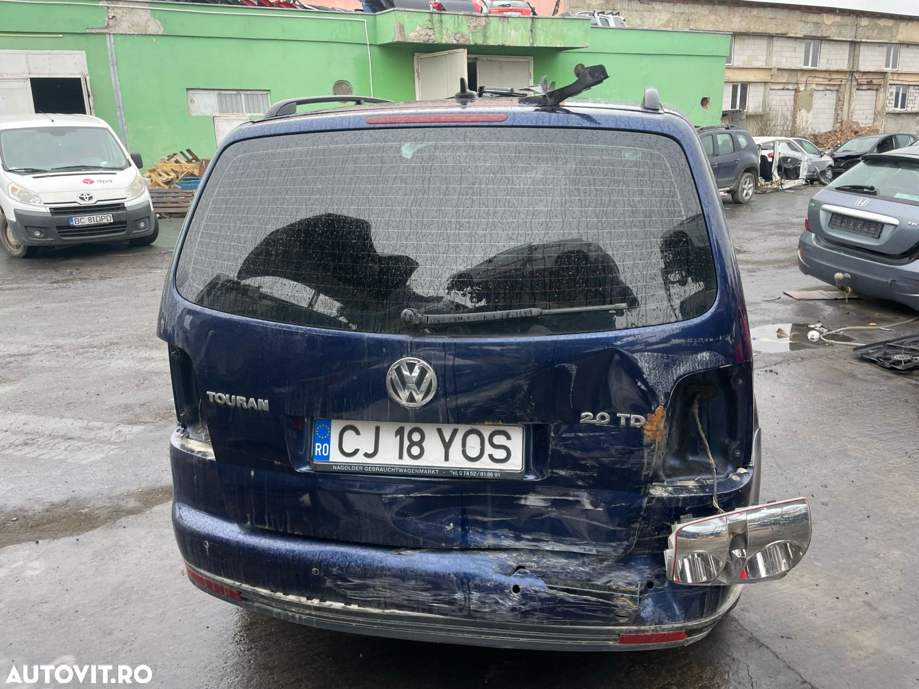 Fata de usa stanga spate 1t0867211023 Volkswagen VW Touran 1 [facelif - 15