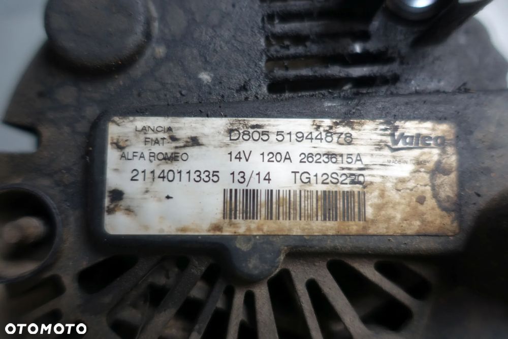 ALTERNATOR FIAT PANDA III 1.3 JTD 14r. 120A 51944878 - 4
