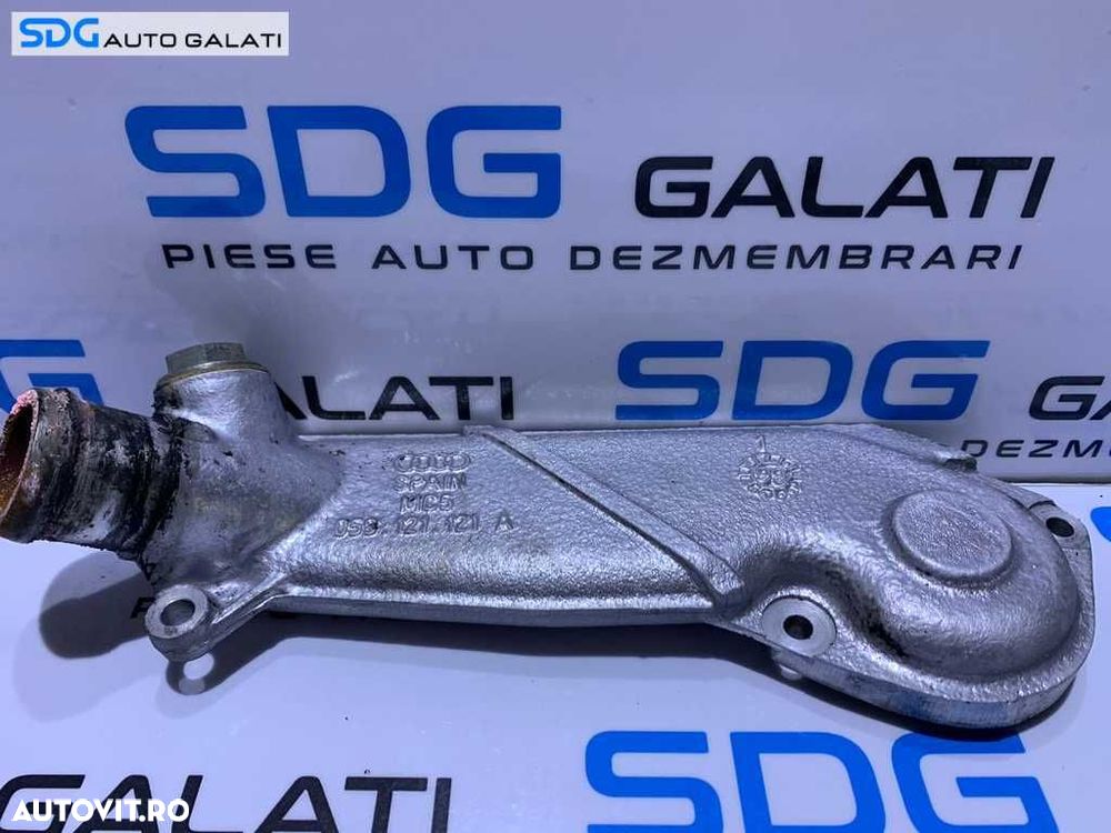 Capac Teava Conducta Lichid Racire Motor Apa Antigel Termostat VW Passat B5 2.5 TDI V6 AFB AKN 1997 - 2001 Cod 059121121A - 1