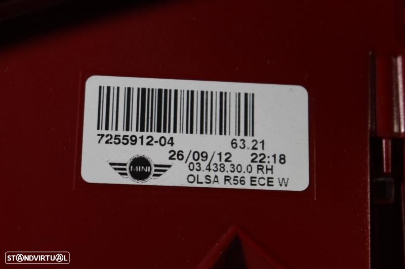 Farolim Direito Mini Mini (R56)  7255912 / 7 255 912 - 6