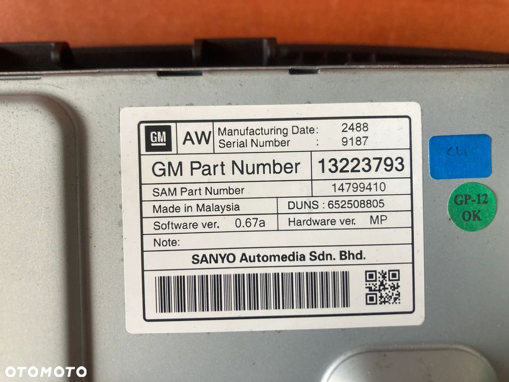 Ramka panel kratka nawiewu wyświetlacz ekran Opel Insignia A 13274794 13223793 - 8