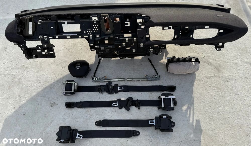 RENAULT MEGANE V 5 E-TECH DESKA KONSOLA KOKPIT PULPIT PÓŁKA PARAPET PODUSZKI POWIETRZNE KIEROWCY PODUSZKA POWIETRZNA PASAŻERA AIRBAG AIR BAG SRS FOTELA W FOTEL KURTYNA KURTYNY PASY PAS OKAZJA SPRAWDŹ Raz2 - 1