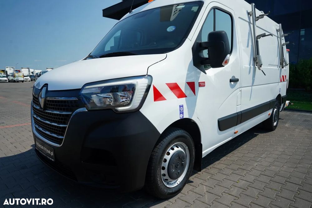 Renault MASTER / Platformă de lucru aeriană / Platformă de lucru metalică / Coș de ridicare FRANCE ELAVATEUR 121 Ft - 12 M / CAPACITATE MAXIMĂ DE RIDICARE 120 KG / EURO 6 - 16