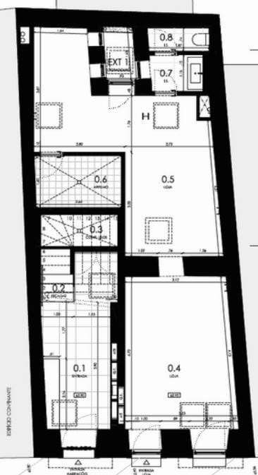 Loja com 67 m² de área bruta , situada no sofisticado Edifício Rosa 52 - Grande imagem: 5/7