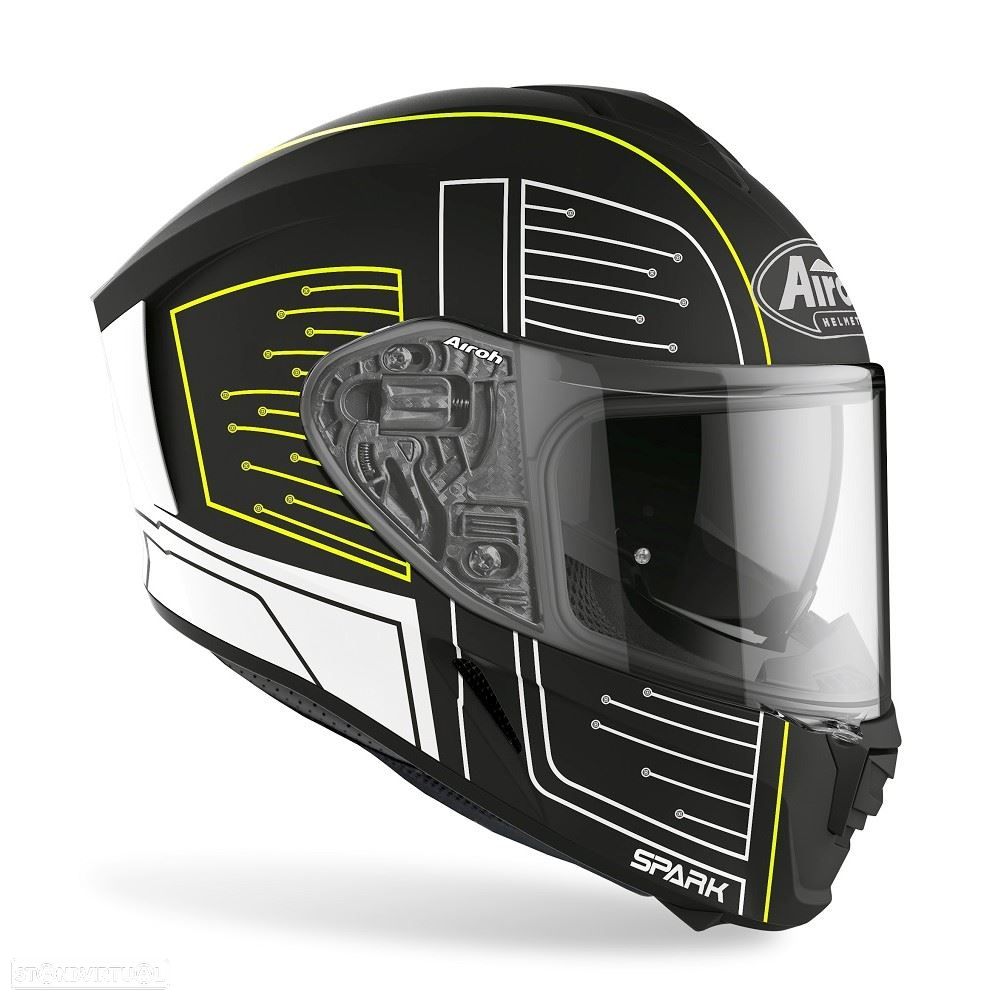 capacete spark cyrcuit preto matt airoh 2020 - 1