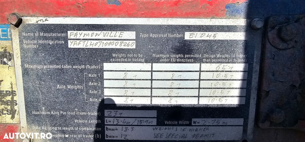 Faymonville Trailer 4 axe - 2