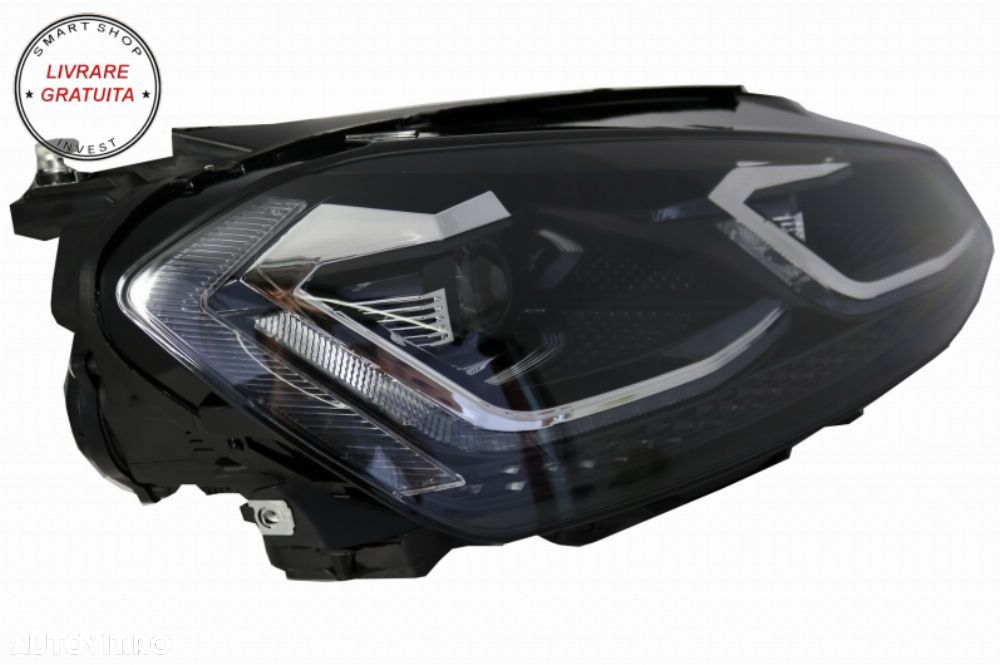 Faruri LED G7.5 Look cu Grila Centrala VW Golf 7 VII G7.5 (2012-2017) Rline Design- livrare gratuita - 11