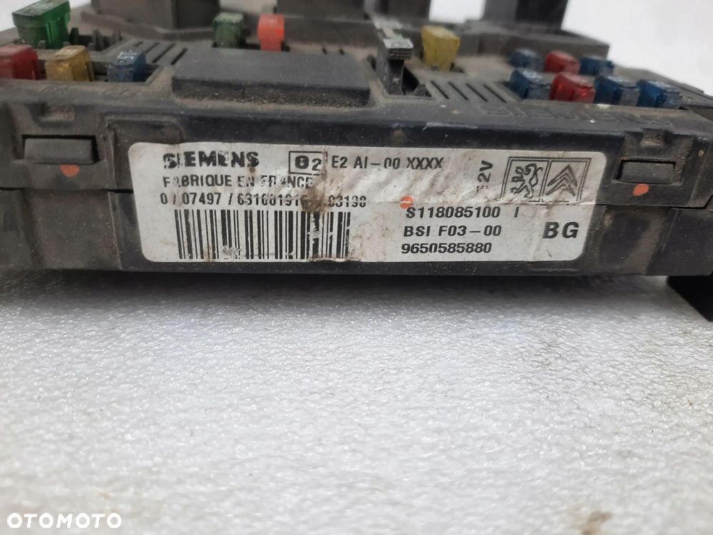 STEROWNIK MODUŁ BSI CITROEN C3 9650585880 - 3