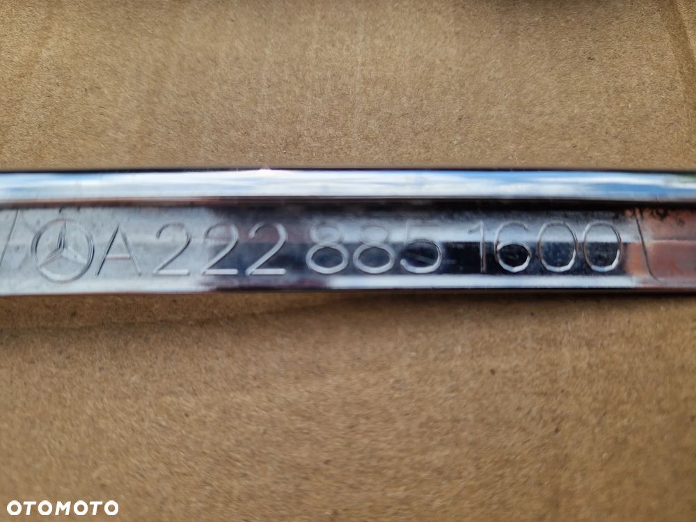 Mercedes S-Klasa W222 listwa zderzaka przód przednia A2228851600 - 7