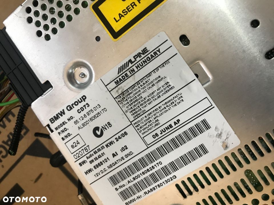 CZYTNIK PŁYT BMW E90 6975013 AL900160219155 - 2