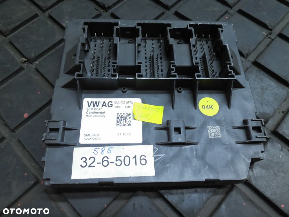 VW PASSAT B7 3C CC MODUŁ STEROWNIK BCM 3AA937087A - 1