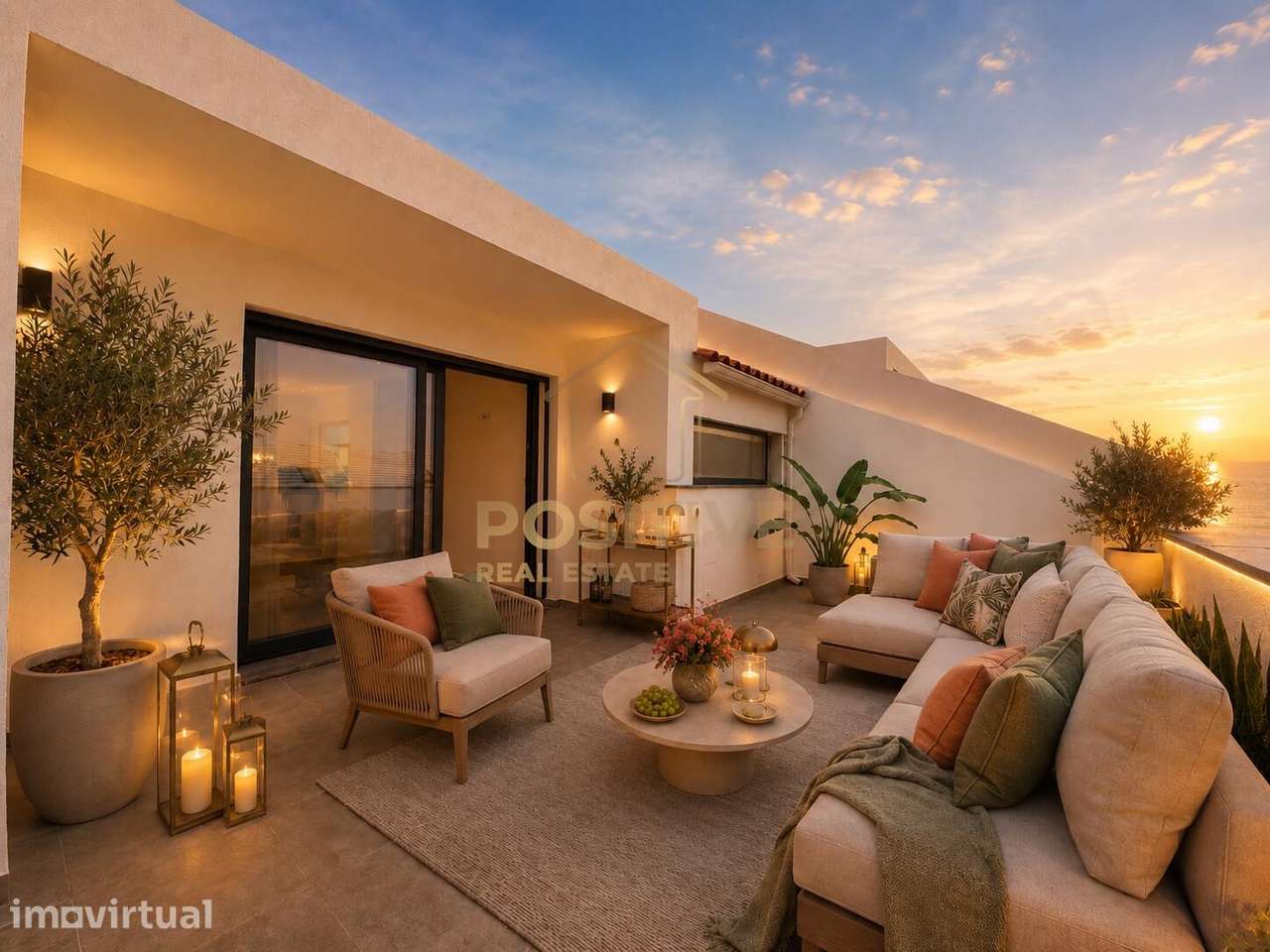 Moradia T3+1 de Luxo, vista mar com Terraço, Piscina e Garagem na Eric - Grande imagem: 4/35