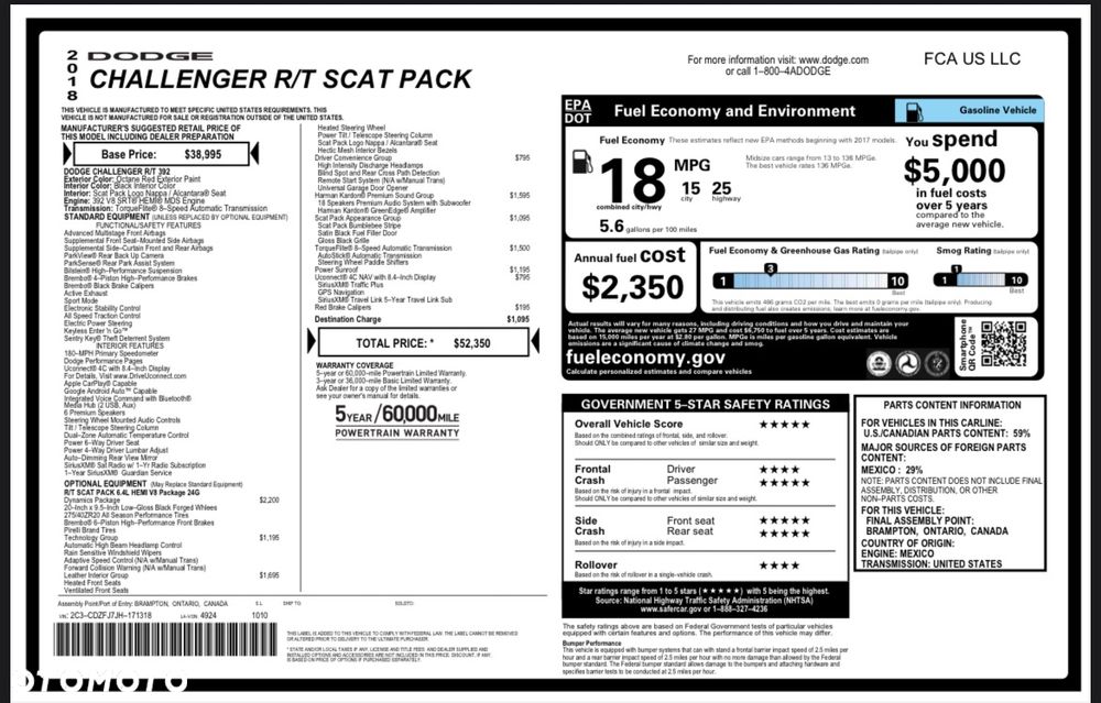 Dodge Challenger Automatik R/T Plus Scat Pack - 13