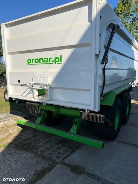 Pronar Przyczepa skorupowa T669 /T-700 XL tandem 14 ton, nadstawy, plandeka, oś skrętna - 17
