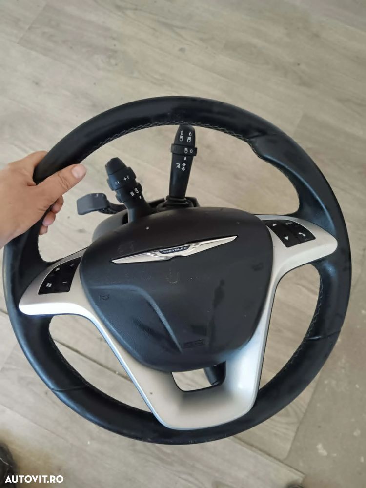 Volan piele complet cu airbag si comenzi chrysler/ lancia delta 2008-2014 - 1