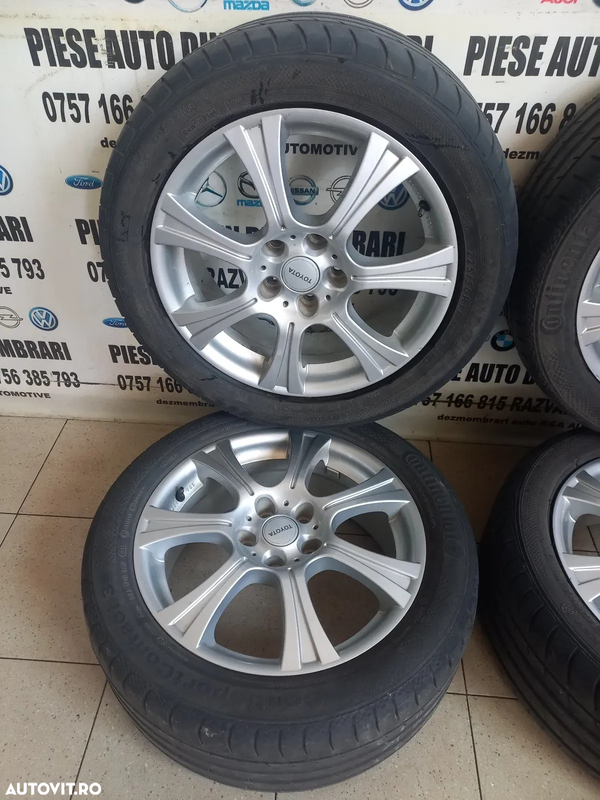 Set Jante Aluminiu R17 Toyota Avensis Corolla Corolla Verso Etc. 5x114.3 Hyundai Tucson Kia Etc. 225/50R17 - 6