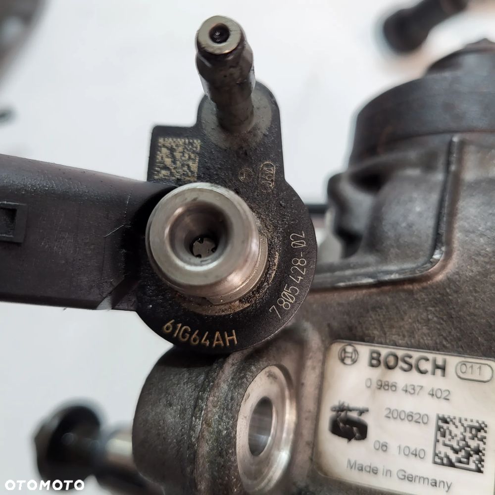 BMW 3 E90 N47 UKŁAD PALIWOWY POMPA LISTWA WTRYSKI PRZEWODY 7809128 0986437402 7805428 - 9