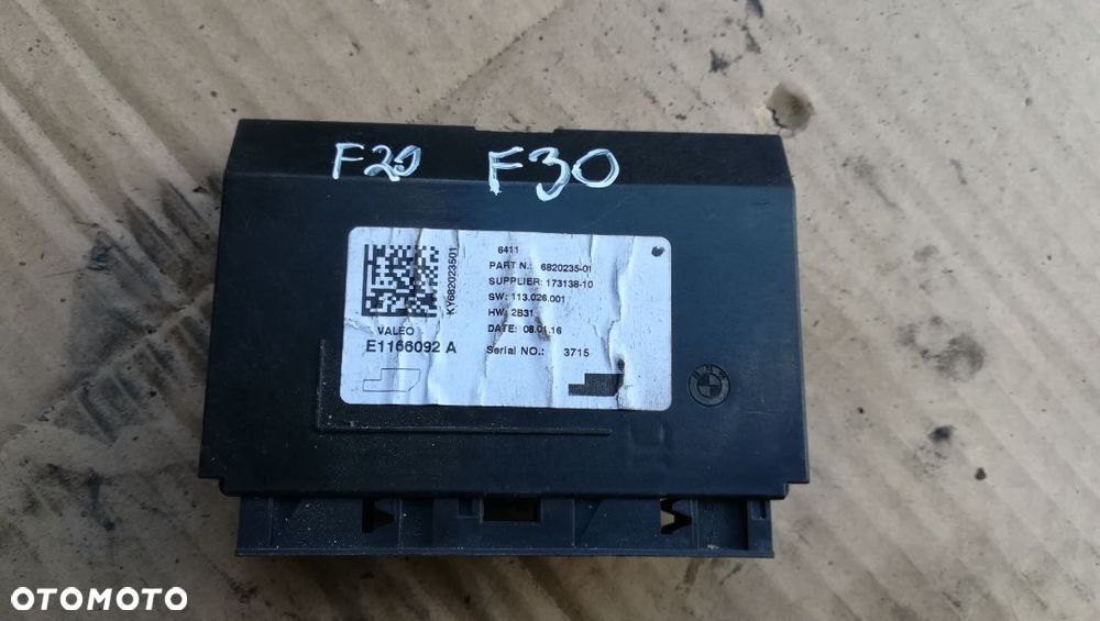 MODUŁ STEROWNIK KLIMATYZACJI BMW F20 F30 6820235