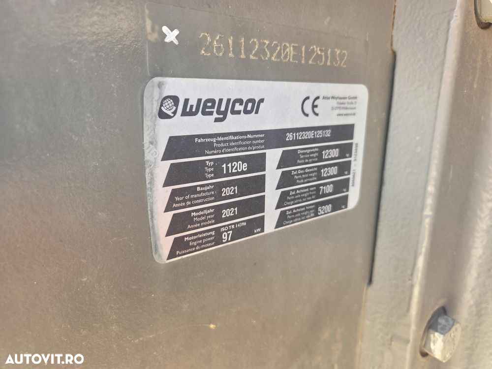 Atlas TERASAMENTE, 12,3tone, 2022, 500h, latime tambur 2,2m, produs in GERMANIA, motor Cummins 97kW, anv 90% ok, fara aer conditionat, lungime 5,7m, posibilitate leasing 4 ani, STARE CA NOU-PROMOTIE 69.900 EUR+Tva - 32