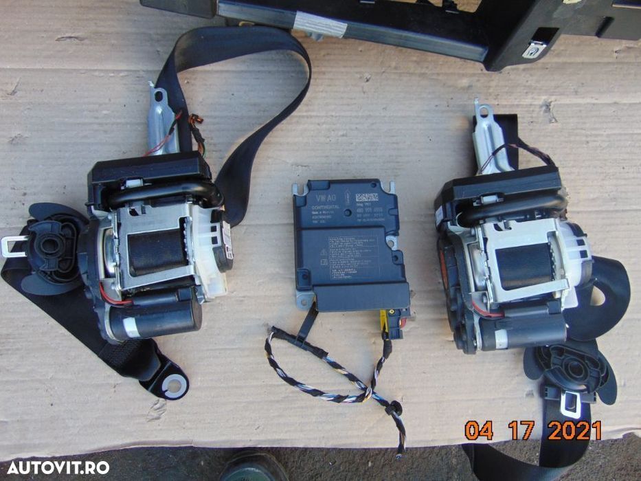 plansa bord cu airbag pasager+centuri+modul airbag uri - 3
