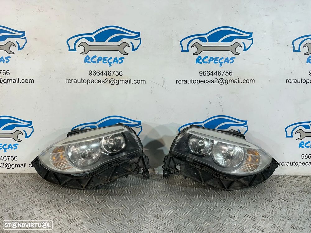 .Conjunto Faróis Oticas Frontais Frente Halogénio Originais LCI BMW E82 Coupe E88 Cabrio 7 263 642 / 7 263 641 - 2