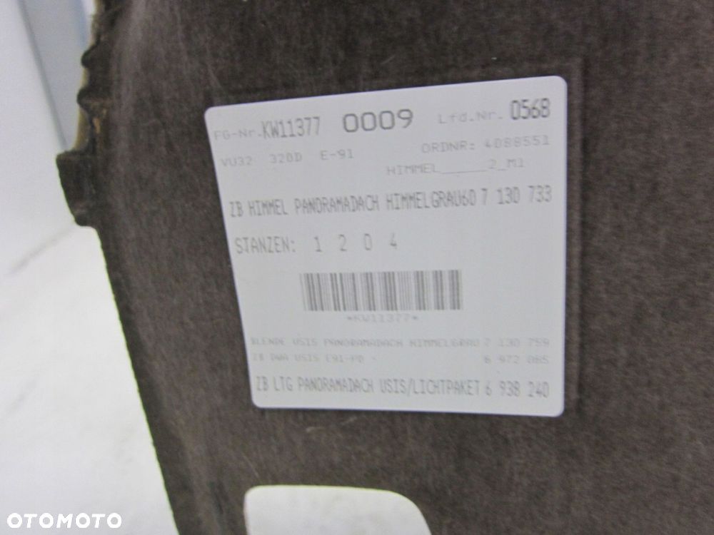 BMW E91 PODSUFITKA GRAU SZARA PANORAMA 6982757 - 14