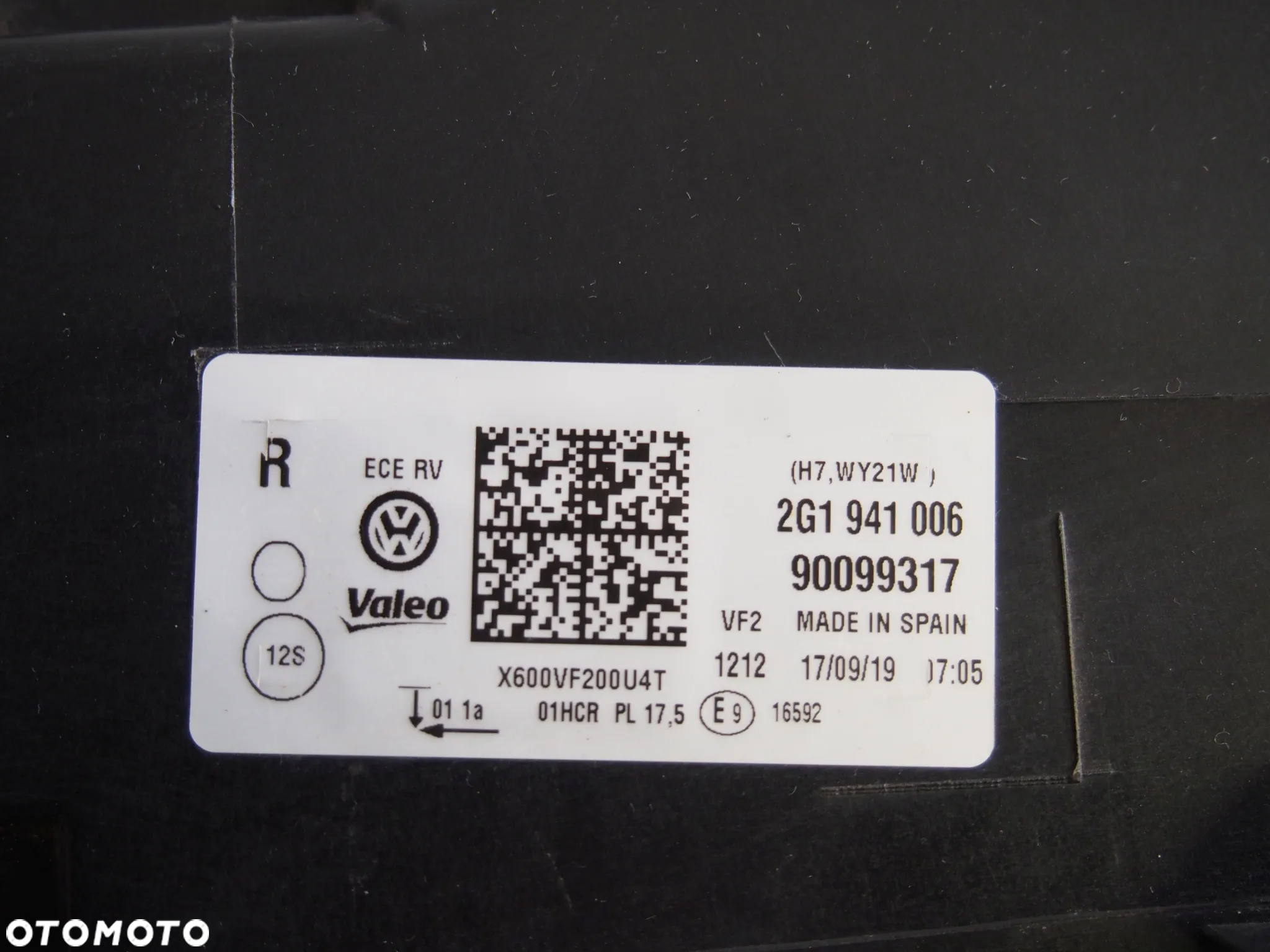 Image Volkswagen Polo 17r Světlomet Pravá lampa 2017 - 2G1941006