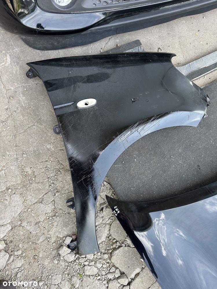 Smart 453 FORFOUR  maska grill atrapa błotnik wentylator  chłodnice  łapacz  lakier ECN czarny - 3