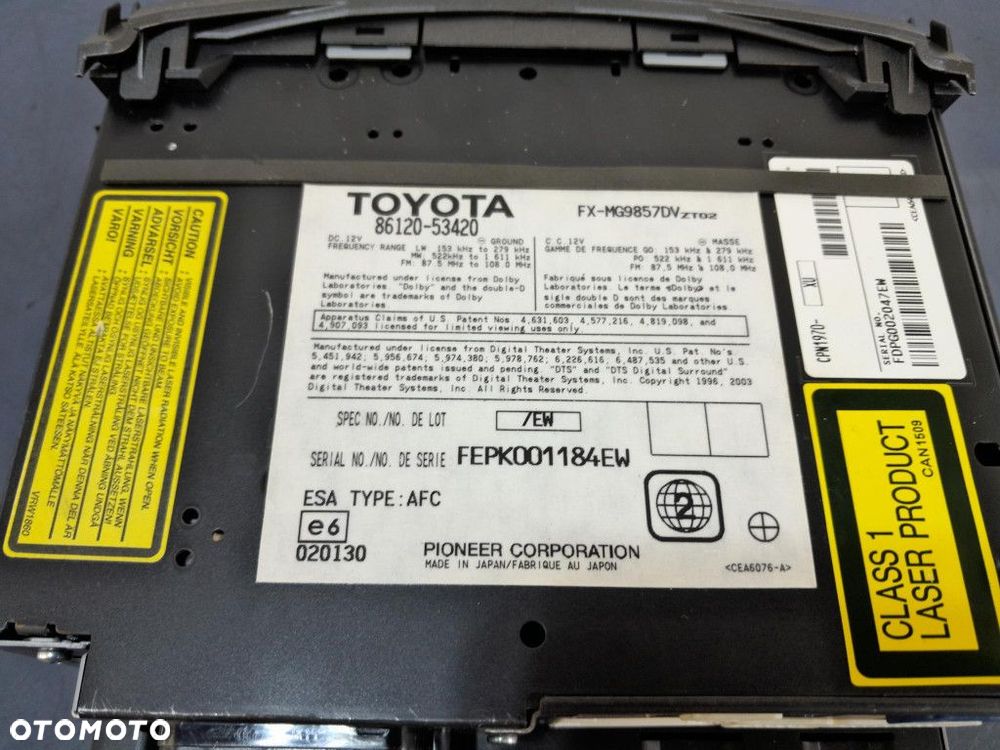 LEXUS IS II RADIO NAWIGACJA 86120-53420 - 5