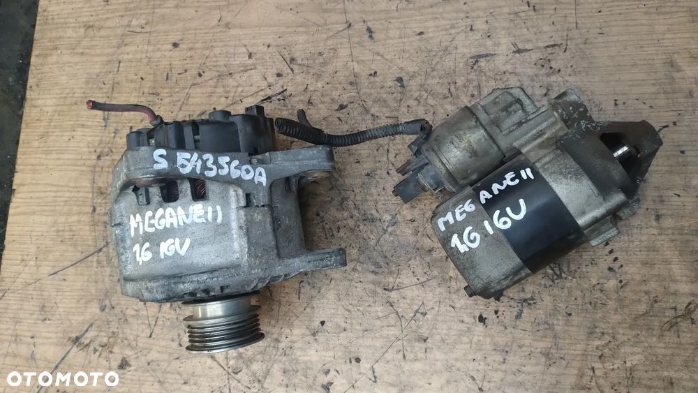 RENAULT MEGANE SCENIC laguna II 1,4 16V  alternator 1,6 16V rozrusznik - 2