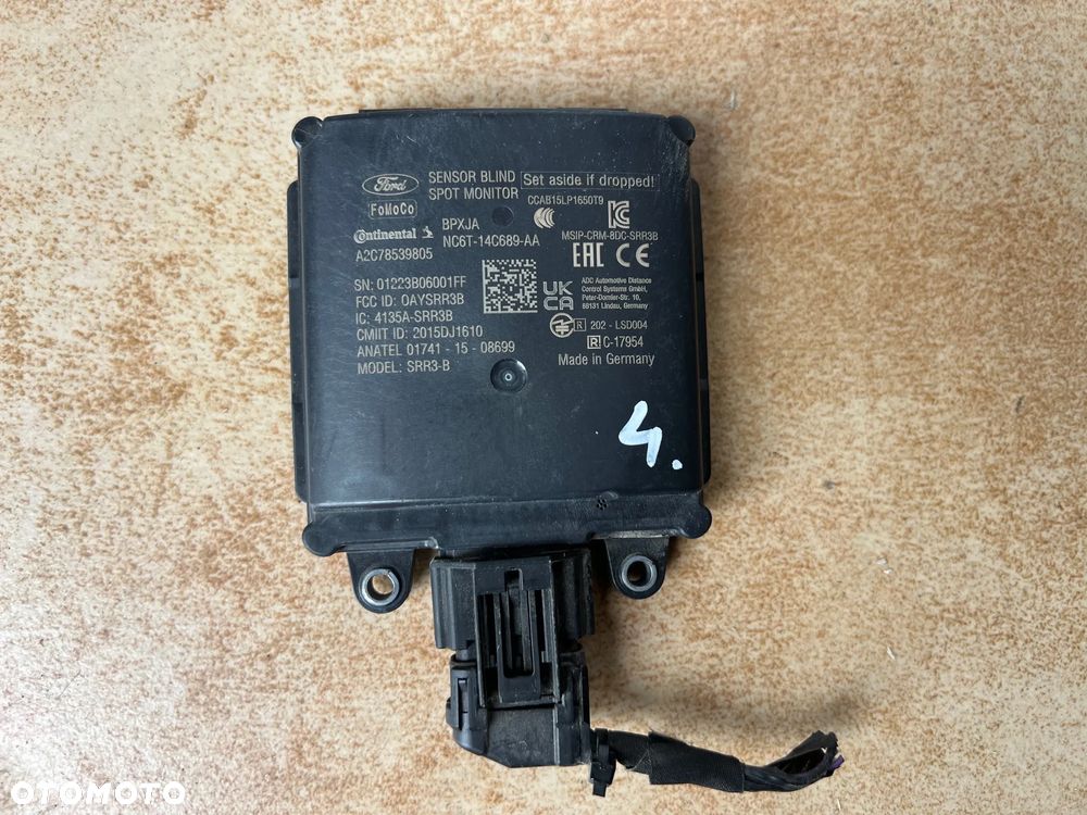 MODUŁ RADAR MARTWEGO POLA LEWY PRAWY TYŁ FORD FOCUS MK4 KOMBI NC6T-14C689-AA - 4