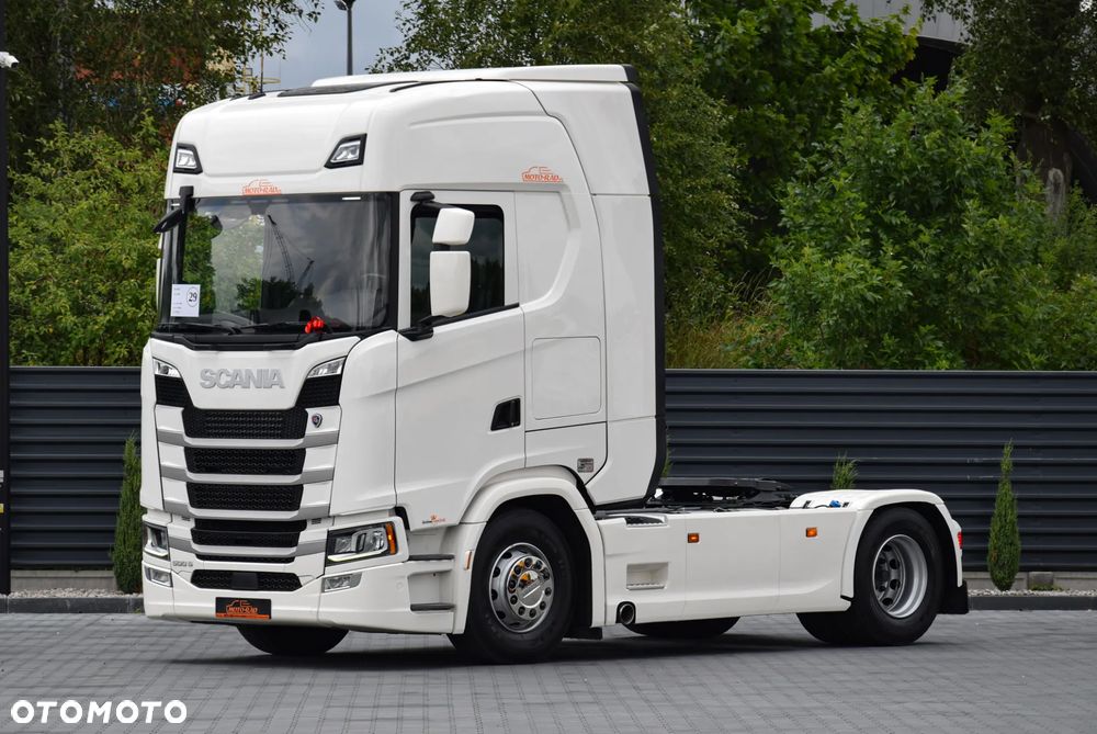 Scania 500S / FULL AIRMATIC / HYDRAULIKA / RETARDER / KLIMATYZACJA POSTOJOWA / ACC / KLIMA / 2 ZBIORNIKI PALIWA / FULL LEDY / FULL SPOILERY / SERWISOWANA / SPROWADZONA - 1