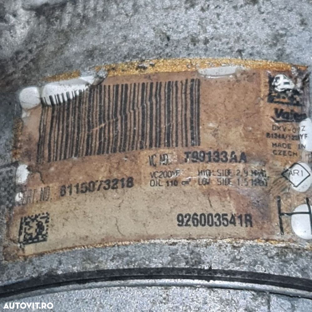 Compresor clima Dacia Sandero 2 Stepway 1.5 DCI 2012 - 2016 K9K (1360) 926003541R - 4