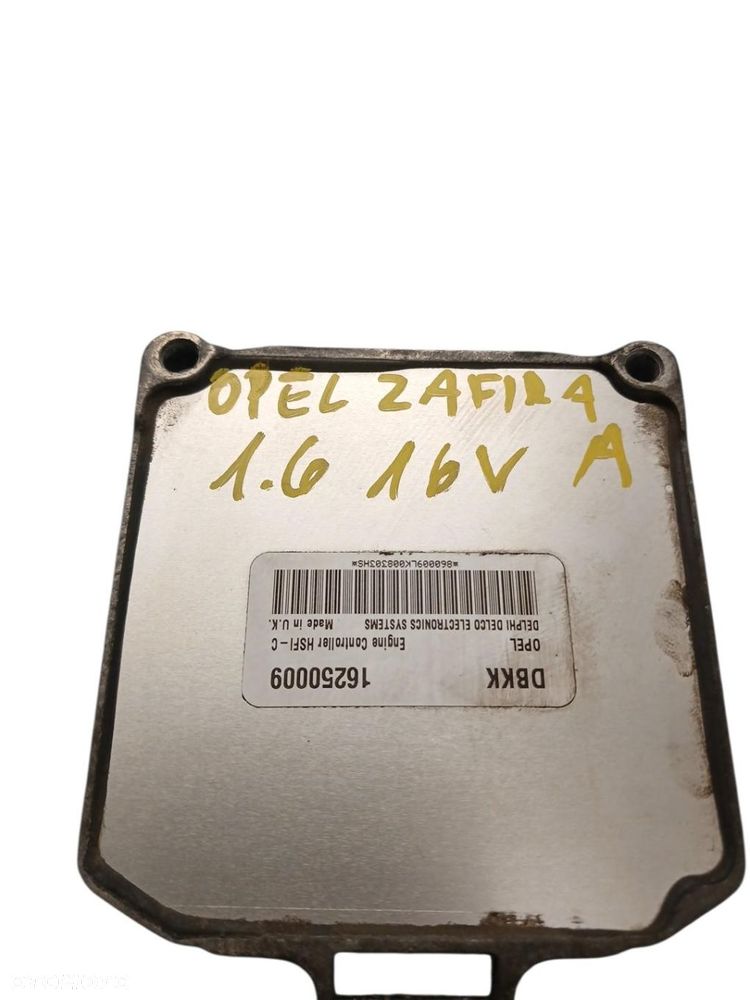 KOMPUTER STEROWNIK SILNIKA OPEL 1.6 16V 16250009 - 2