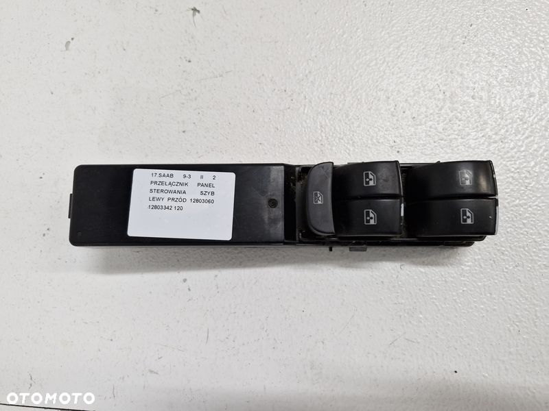 SAAB 93 9-3 II 2 PANEL PRZEŁĄCZNIKI PRZYCISKI SZYB LEWY PRZÓD 12803060 12803342 - 2