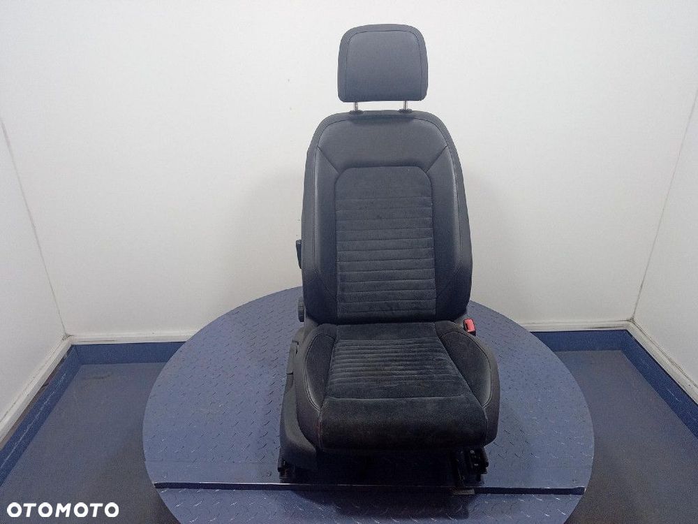 VW PASSAT B8 FOTEL PASAŻERA PRZÓD PRAWY PRZEDNI PÓŁSKÓRA ALCANTARA - 1