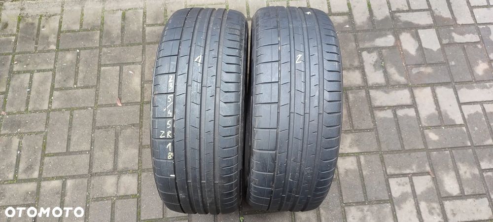OPONY 235/45R18 PIRELLI PZERO (2817) 6mm LATO 2 SZTUKI PARA - 1