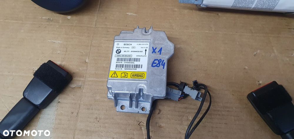 Zestaw poduszek AIRBAG pasy poduszki sensor napinacze BMW X1 E84 Lift - 6
