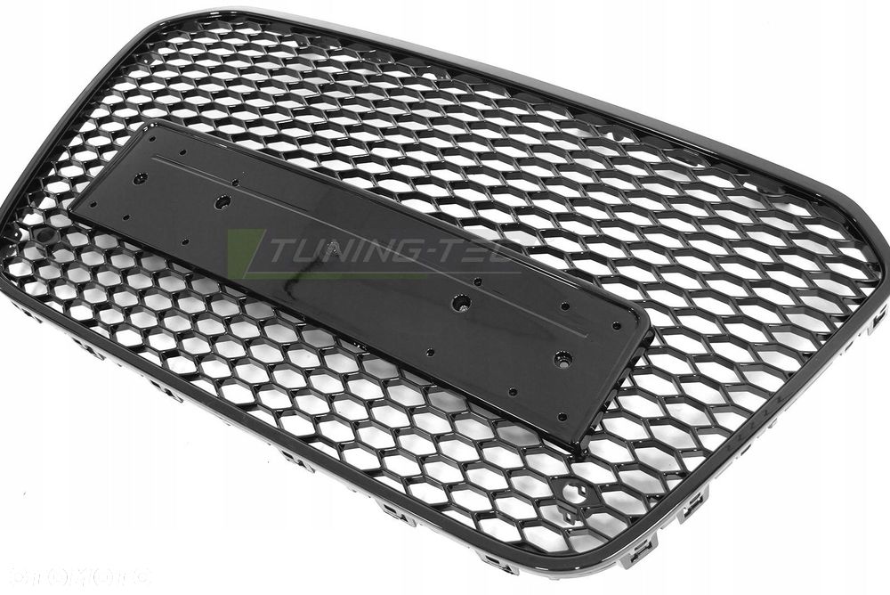 Atrapa Grill Kratka Tuning Black Glossy R S6 Look Audi A6 C7 4g 0 2011-2014 - 3