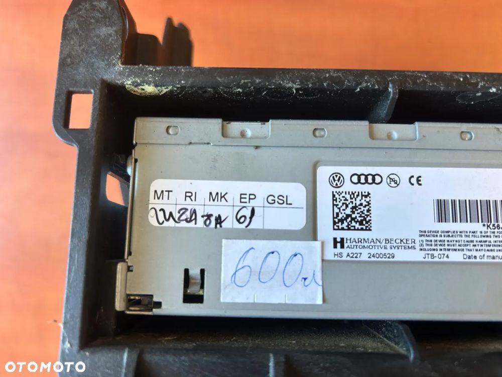 RADIO FABRYCZNE AUDI A4 B8 4G1035053G 4G1035053 RADIOODTWARZACZ - 5