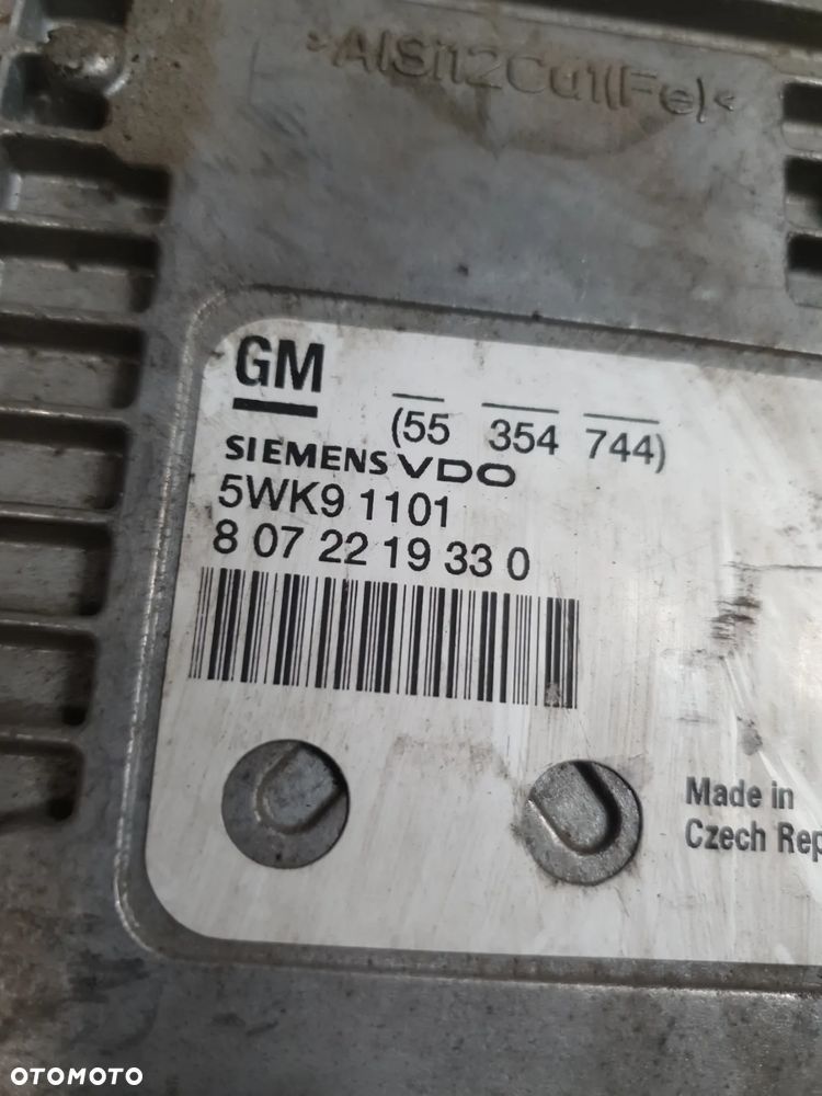 } KOMPUTER STEROWNIK SILNIKA OPEL VECTRA C 55354744 5wk91101 2.2 DIESEL Z22YH - 3